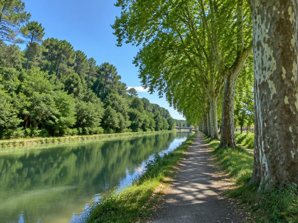 Vue de Montech, commune d’intervention en Tarn-et-Garonne