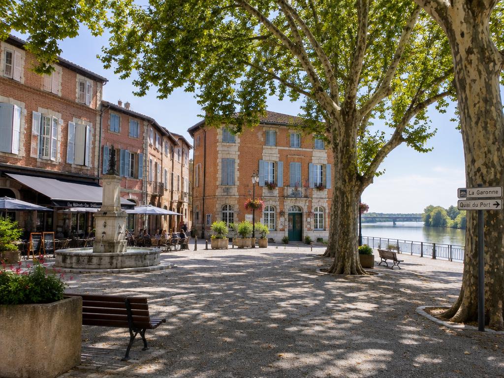Vue de Valence, commune d’intervention en Tarn-et-Garonne